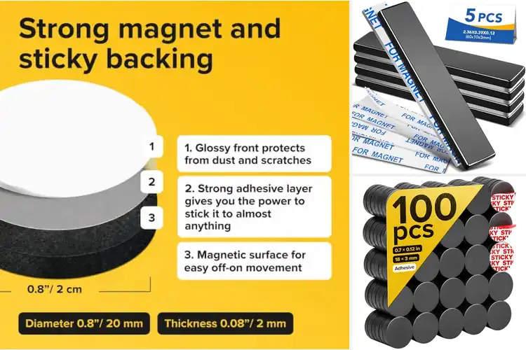 Detailed view of Best Adhesive Magnets: Top 10 Picks for Easy Organizing