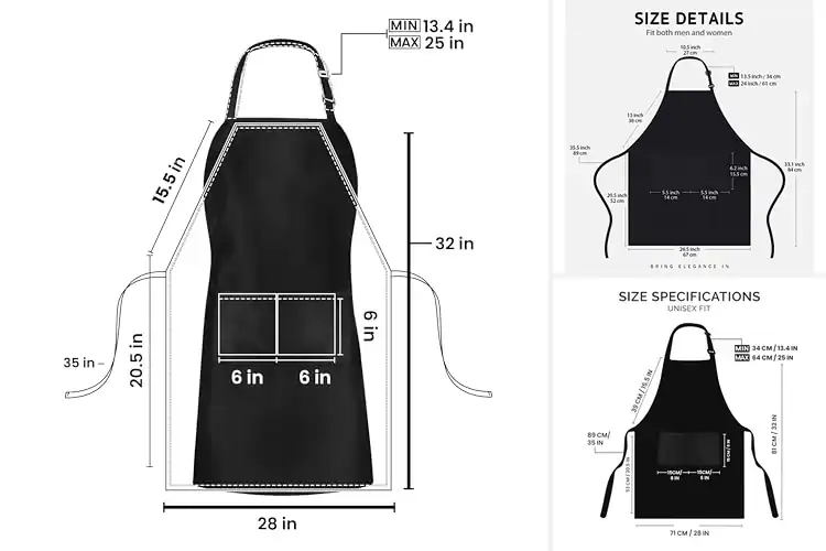 Detailed view of Best Adjustable Aprons – Keep Clothes Clean & Tools Handy