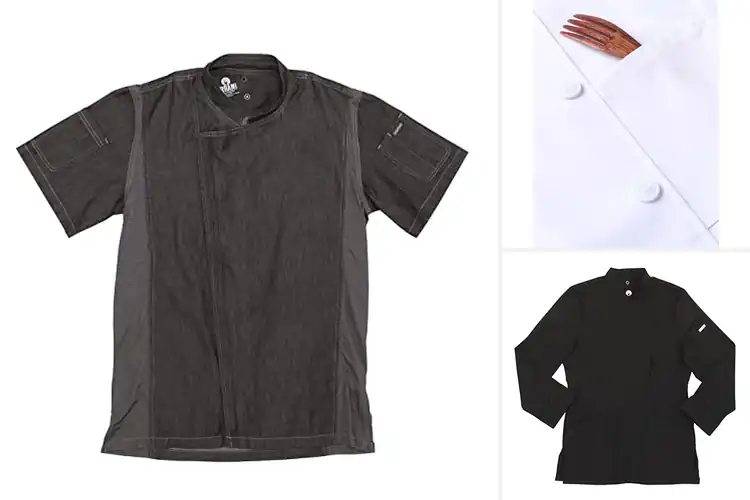 Detailed view of Best Chef Coats With Stretch Panels
