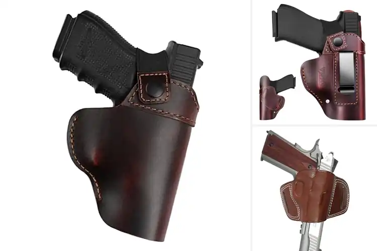 Detailed view of Best OWB Leather Holsters for Comfort & Security