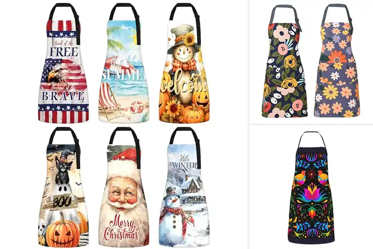 Detailed view of Best Themed Aprons: 10 Fun Kitchen Styles